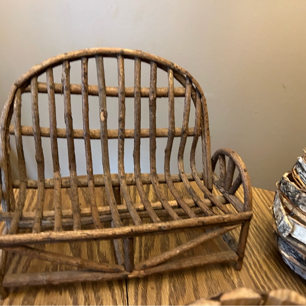 Rustic garden bundle porch decor
bench / bark bag planter / watering ca… - Picture 4 of 10